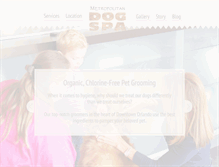 Tablet Screenshot of metropolitandogspa.com